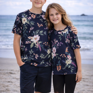 Midnight Garden – Big Kids Crew Neck Tee