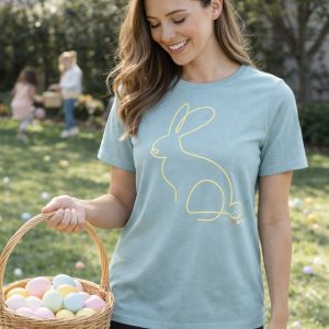 Minimal Bunny Easter Shirt