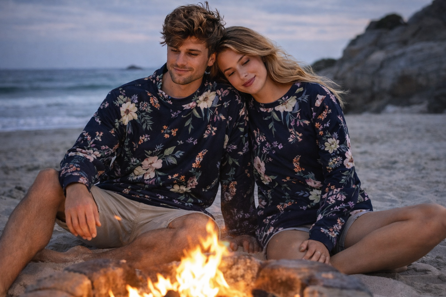 Midnight Garden – Unisex Cozy Sweatshirt