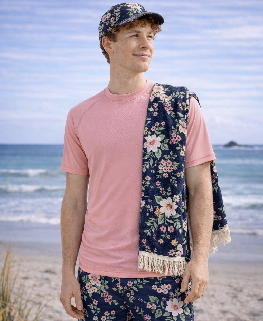 Blush Pink – Men’s Short Sleeve Rash Guard
