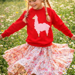 Cotton Candy Llama Sweatshirt