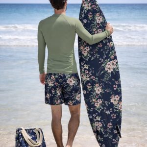 Evergreen Coast – Men’s Long Sleeve Rash Guard