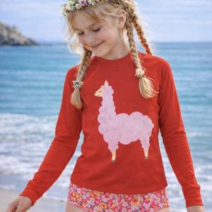 Cotton Candy Llama Rash Guard