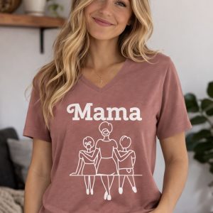 Mama V-Neck Tee