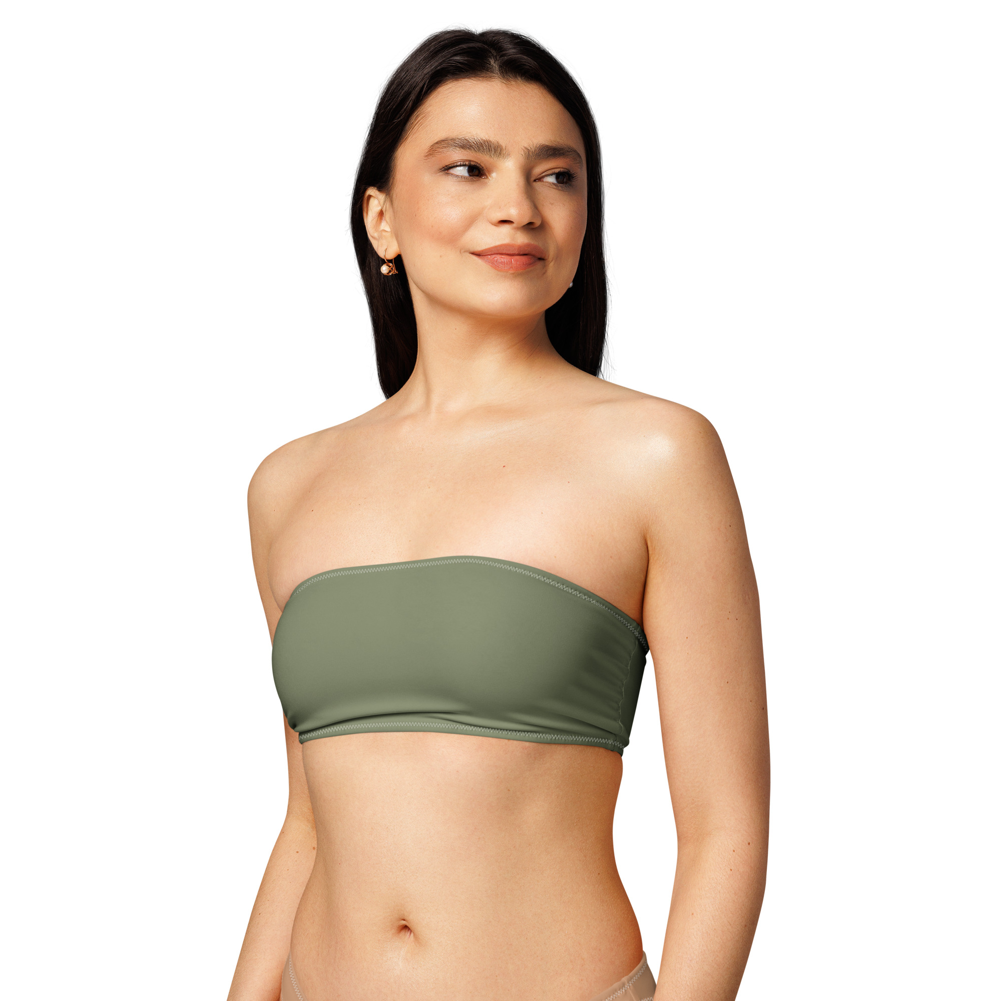 Evergreen Coast – Women’s Bandeau Bikini Top - Image 2