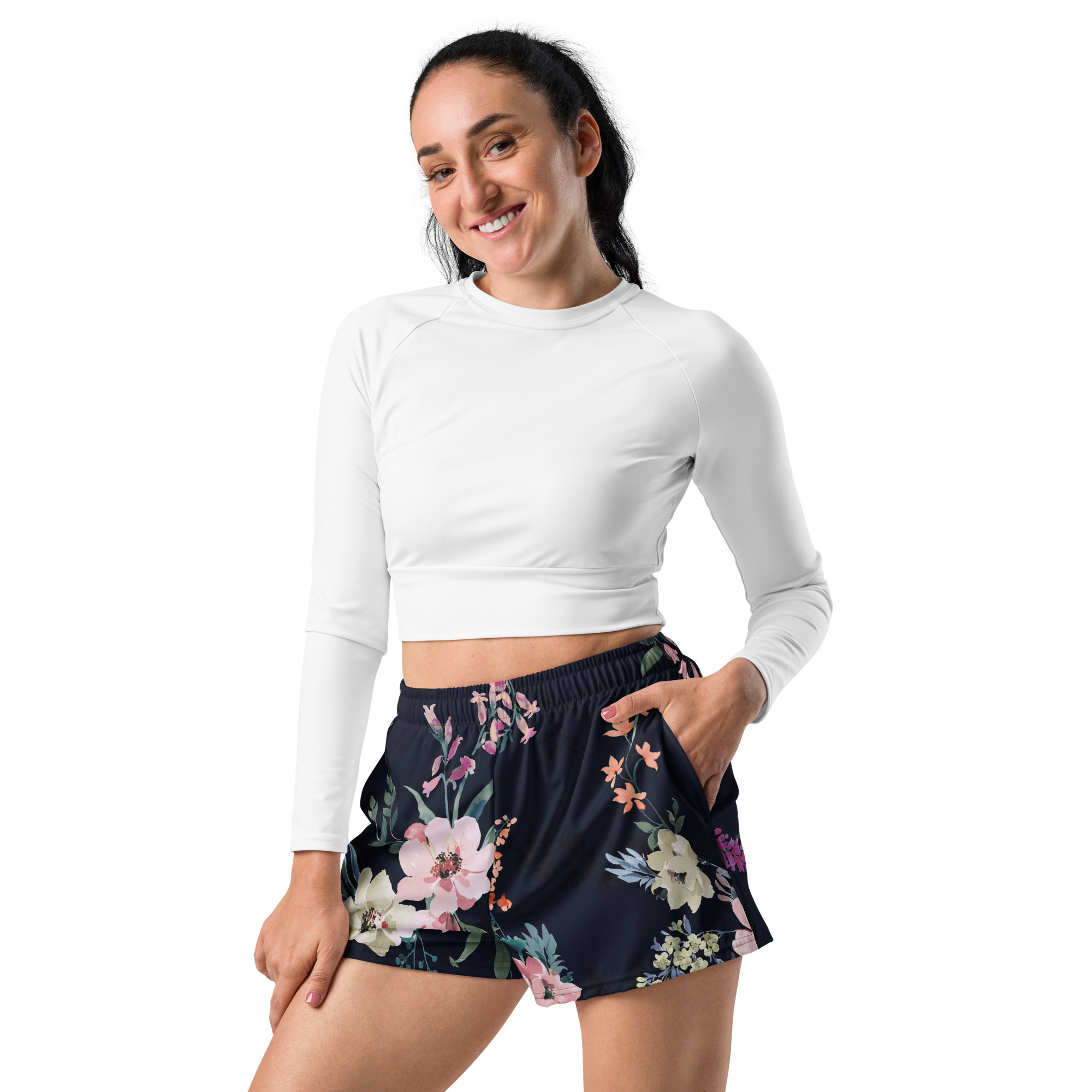 Midnight Garden – Adult Unisex Athletic Shorts - Image 3