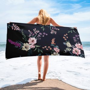 Midnight Garden- Beach Towel