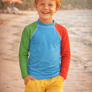 Poolside Color Block Rash Guard – Little Boys (2T-7)
