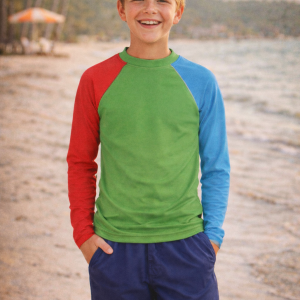 Poolside Color Block Rash Guard – Big Boys (8-20)
