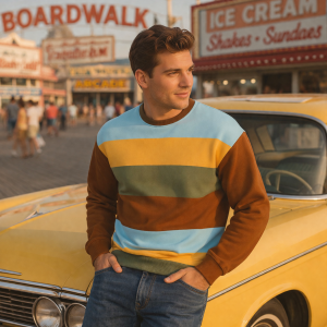 Golden Hour Stripe Sweatshirt