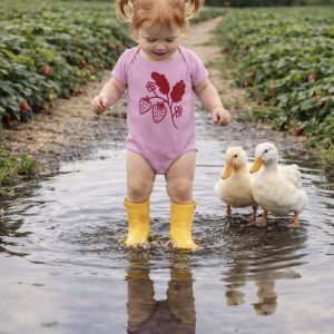 Strawberry Field Baby Onesie