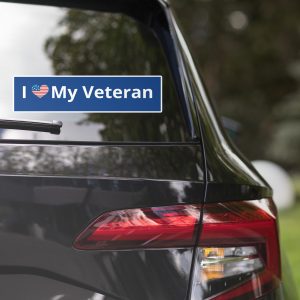 I Love My Veteran Bumper Sticker