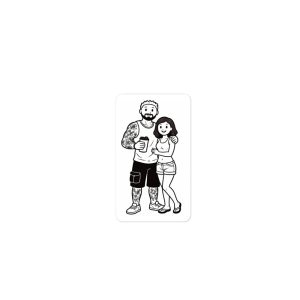Couple 2– Build Your Own Family Bumper Sticker Set