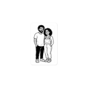 Couple 4- Build Your Own Family Bumper Sticker Set