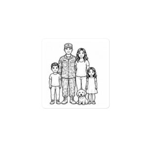 Military Family- Build Your Own Family Bumper Sticker Set