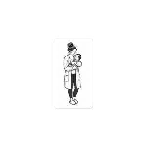 Mom holding baby 4- Build Your Own Family Bumper Sticker Set