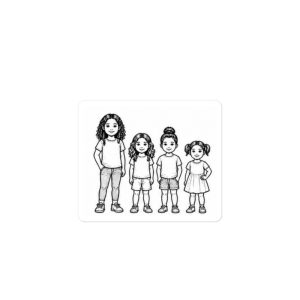 Sibling Set 3– Build Your Own Family Bumper Sticker Set