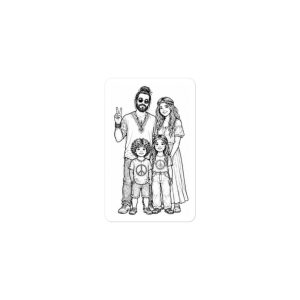 Hippie Family 3- Build Your Own Family Bumper Sticker Set