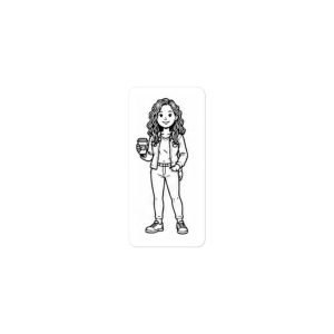 Teen Girl 4- Build Your Own Family Bumper Sticker Set