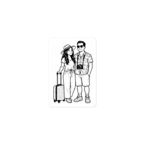 Vacation Couple- Build Your Own Family Bumper Sticker Set