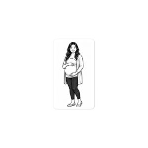 Pregnant Mom 3- Build Your Own Family Bumper Sticker Set