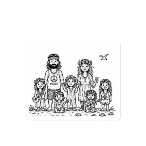 Hippie Family 2- Build Your Own Family Bumper Sticker Set