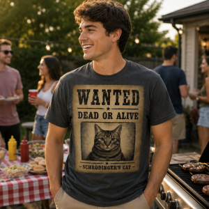 Wanted Dead or Alive Schrödinger’s Cat Shirt