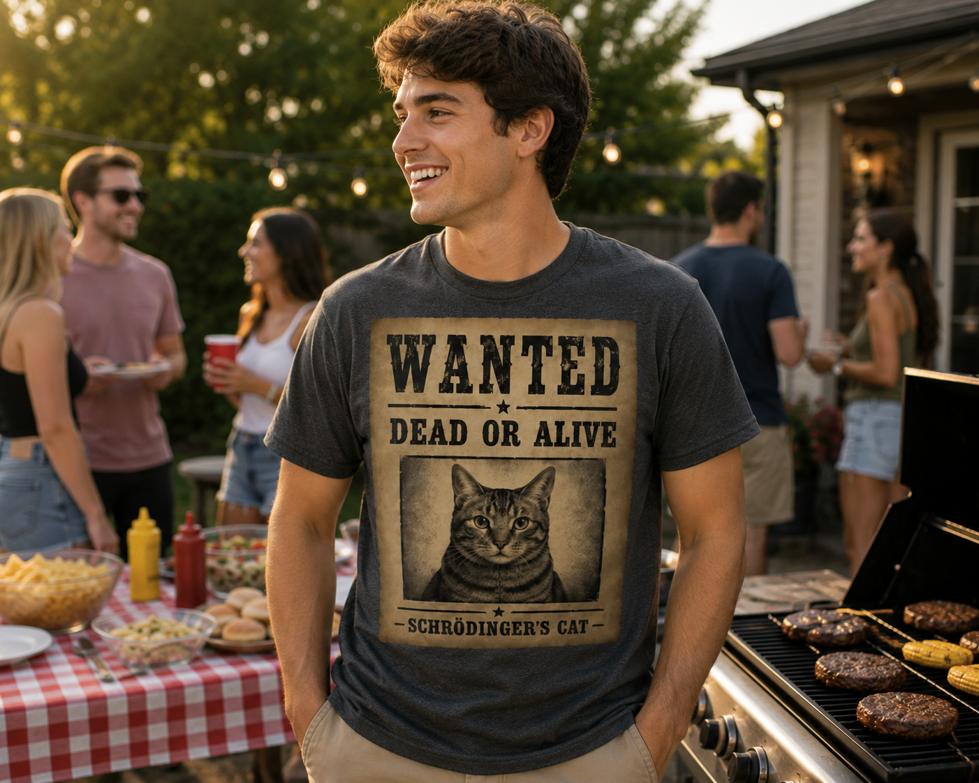 Wanted Dead or Alive Schrödinger’s Cat Shirt