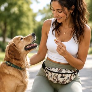 Training Treat Pack – Hands-Free Fanny Pack for Puppy Training, Walks & Dog Park Adventures