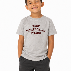 Keep Homeschool Weird Toddler Tee (Gray)