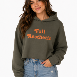 Fall Aesthetics Crop Hoodie