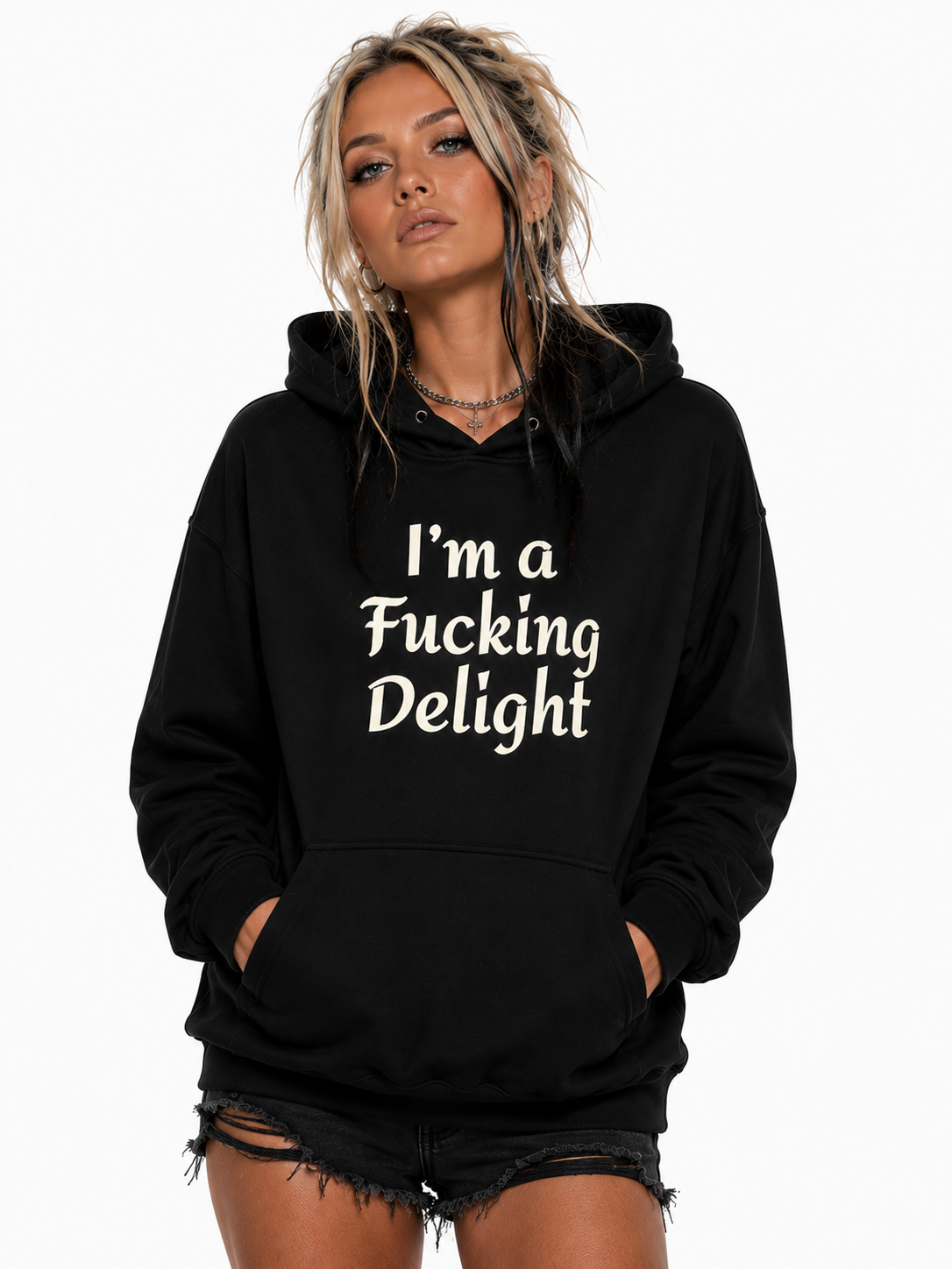 I’m a Fucking Delight Women’s Hoodie - Image 2