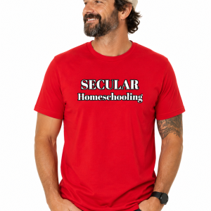 Secular Homeschooling Dad Tee (Red)