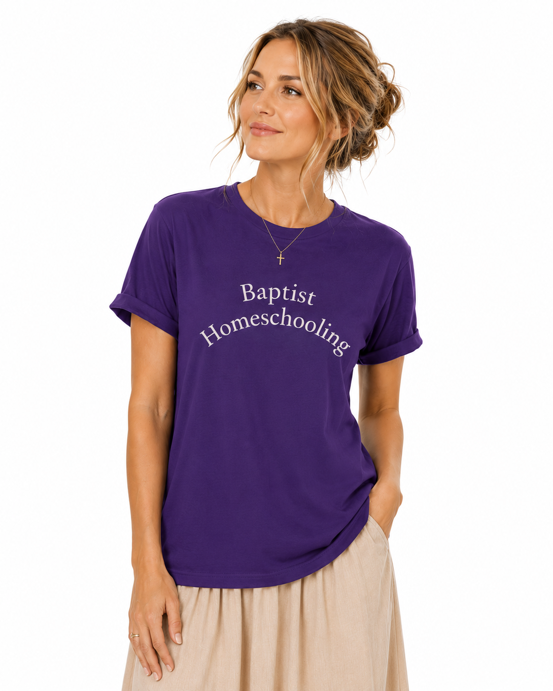 Baptist Homeschooling Women’s Tee (Purple)