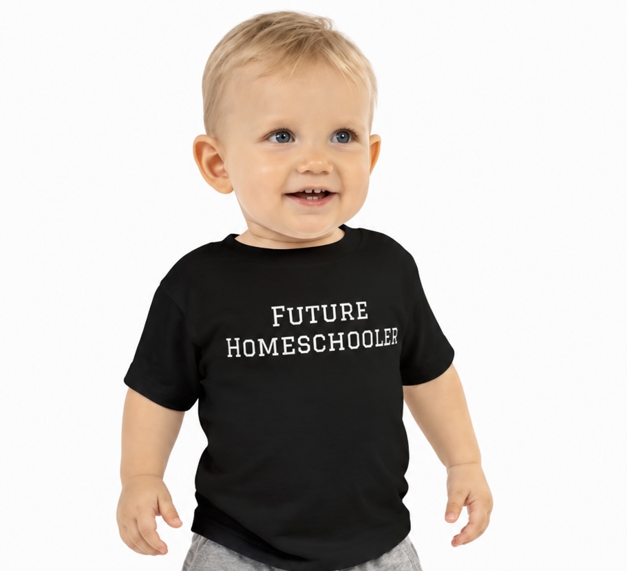 Future Homeschooler (Black Toddler Tee)