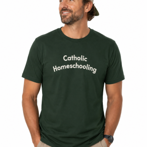 Catholic Homeschooling Dad Tee (Green)