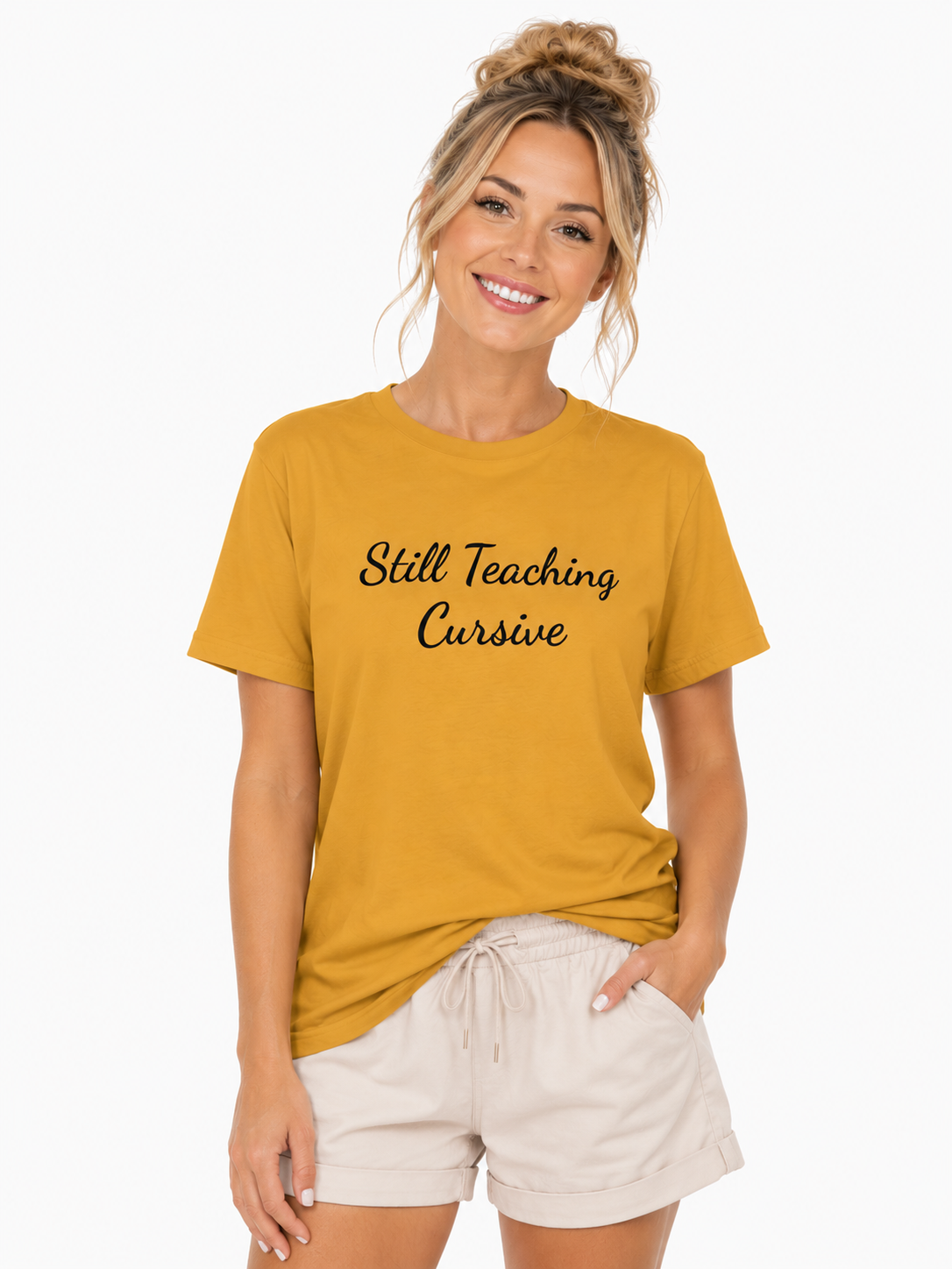 Still Teaching Cursive (Women’s Tee)