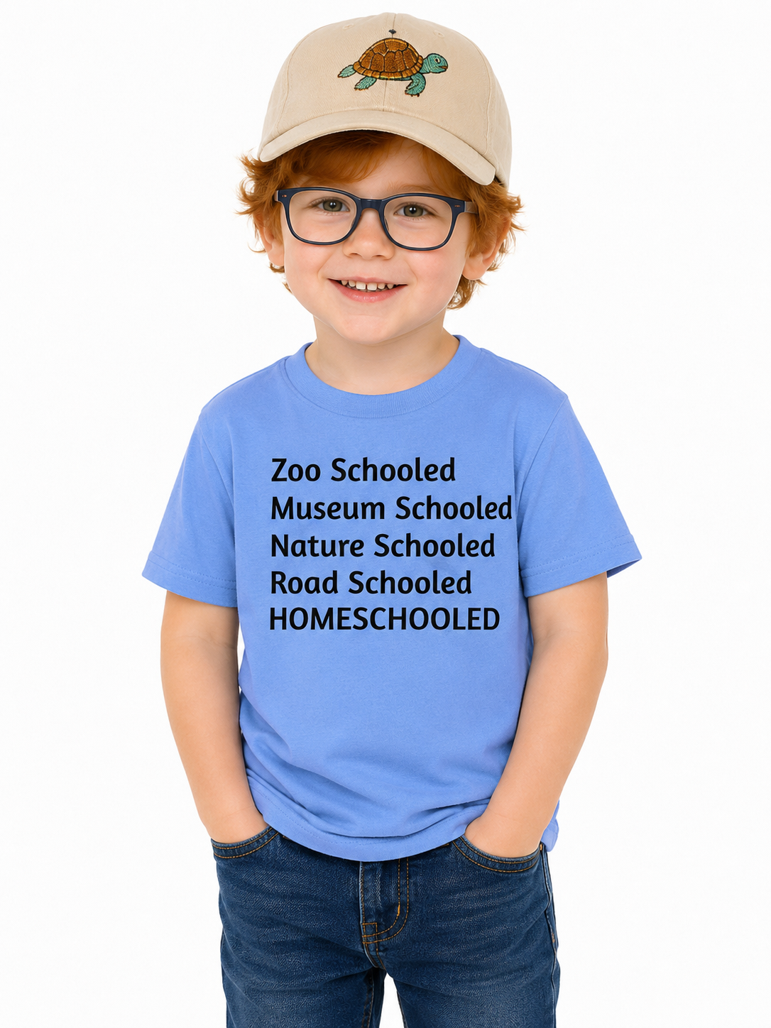 Zoo Schooled Museum Schooled Nature Schooled Homeschooled (Blue)